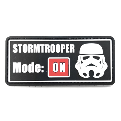Нашивка Stormtrooper Mode ON (ПВХPVC, Черный)