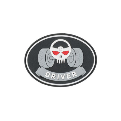 Нашивка (Стич Профи) Driver (Велкро, ПВХPVC, Чёрный)
