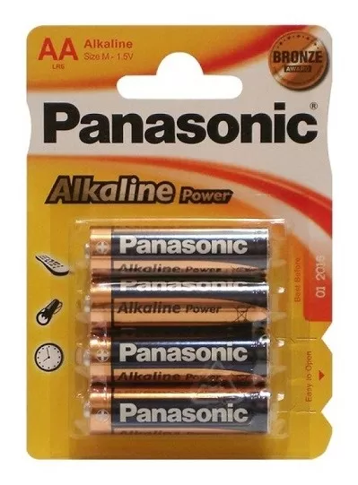 Батарейка AA(LR6) (Panasonic) Power (1.5 вольта, Блистер, 4шт)