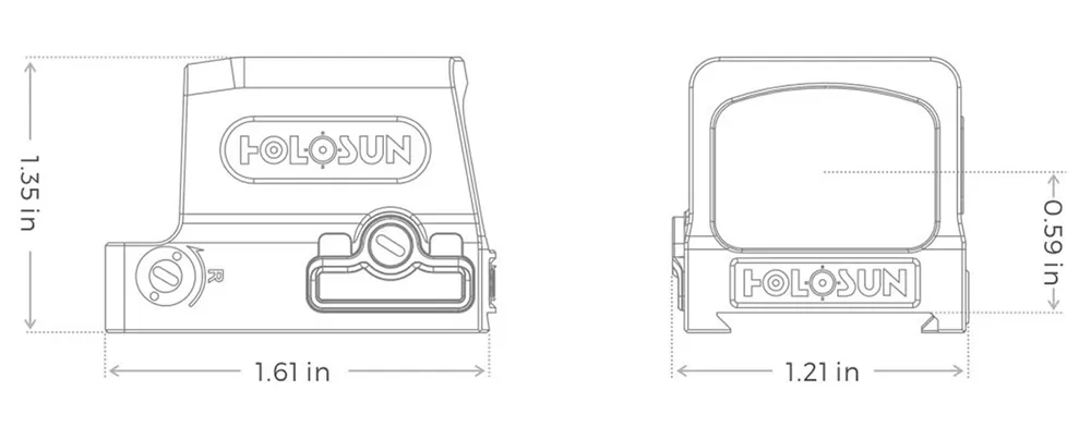 Прицел коллиматорный (Holosun) HE509T-GR X2_5