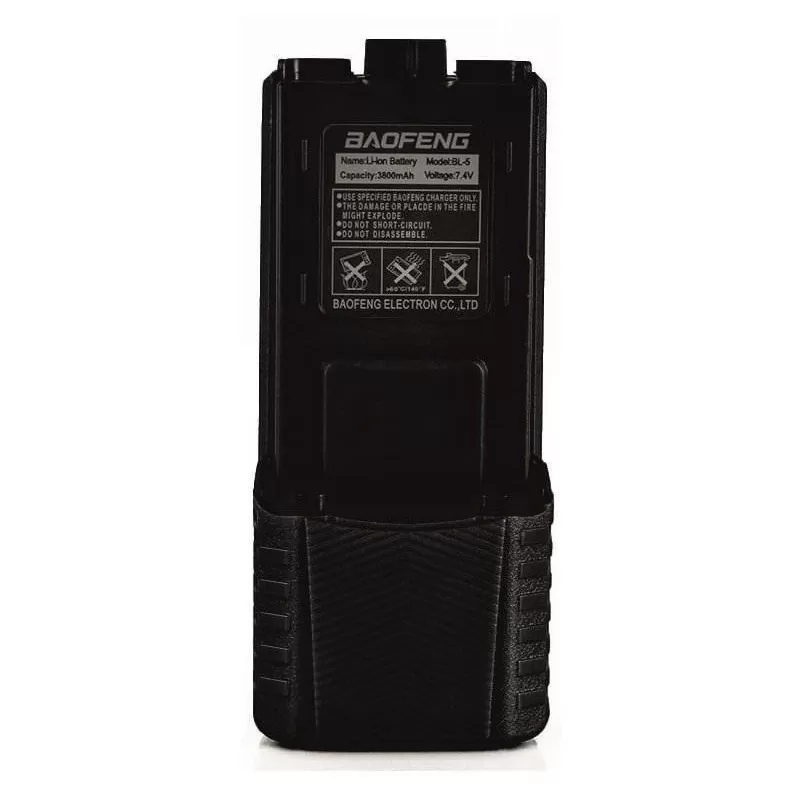 Аккумулятор (Baofeng) UV-5R увеличенной ёмкости (3800 mAh, Type-C)