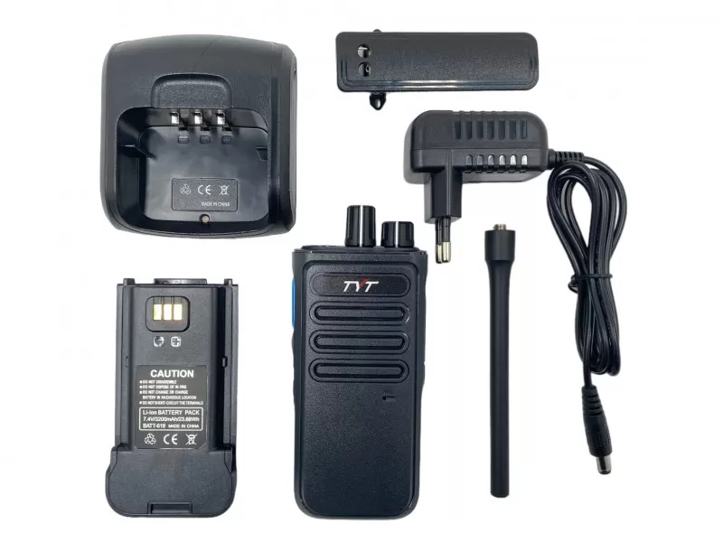 Рация (TYT) MD-619 DMR (10 Ватт, Цифровая, 2800 мАh, шифр. AES256, Type-C, Черный)_5